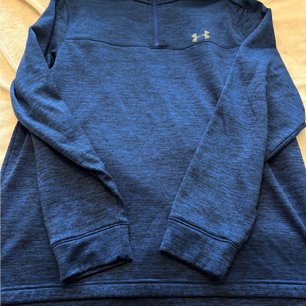 Men’s Large Under Armour Blue Pullover Quarter Zip